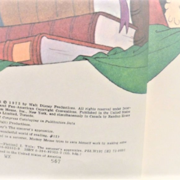 1973 Walt Disney's SORCERER'S APPRENTICE  Disney's Wonderful World of Reading - Picture 2 of 7